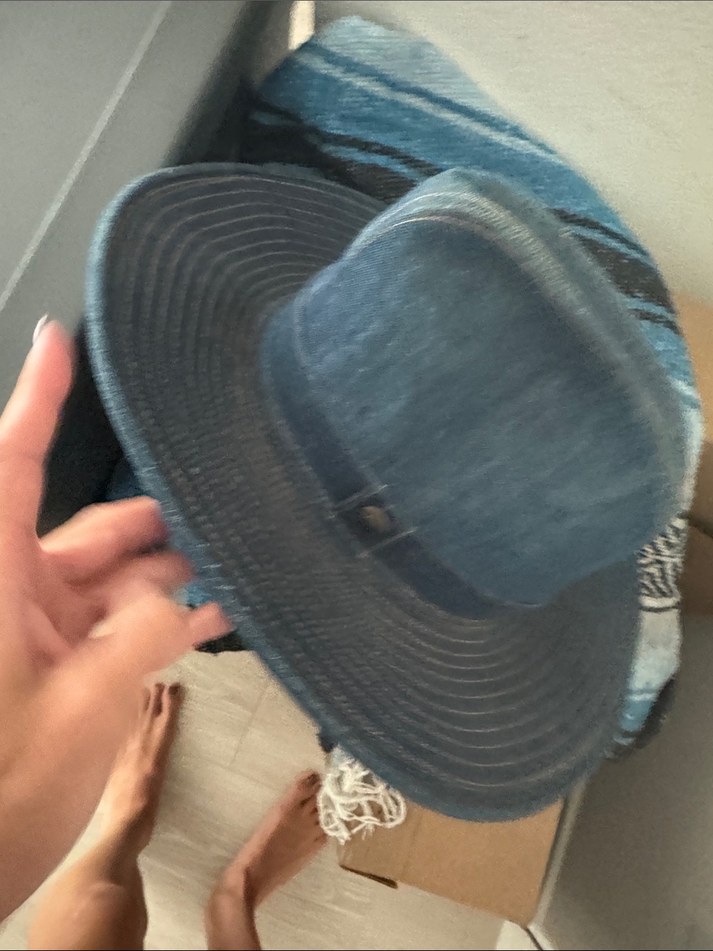 Vintage Levi’s denim rodeo cowboy hat